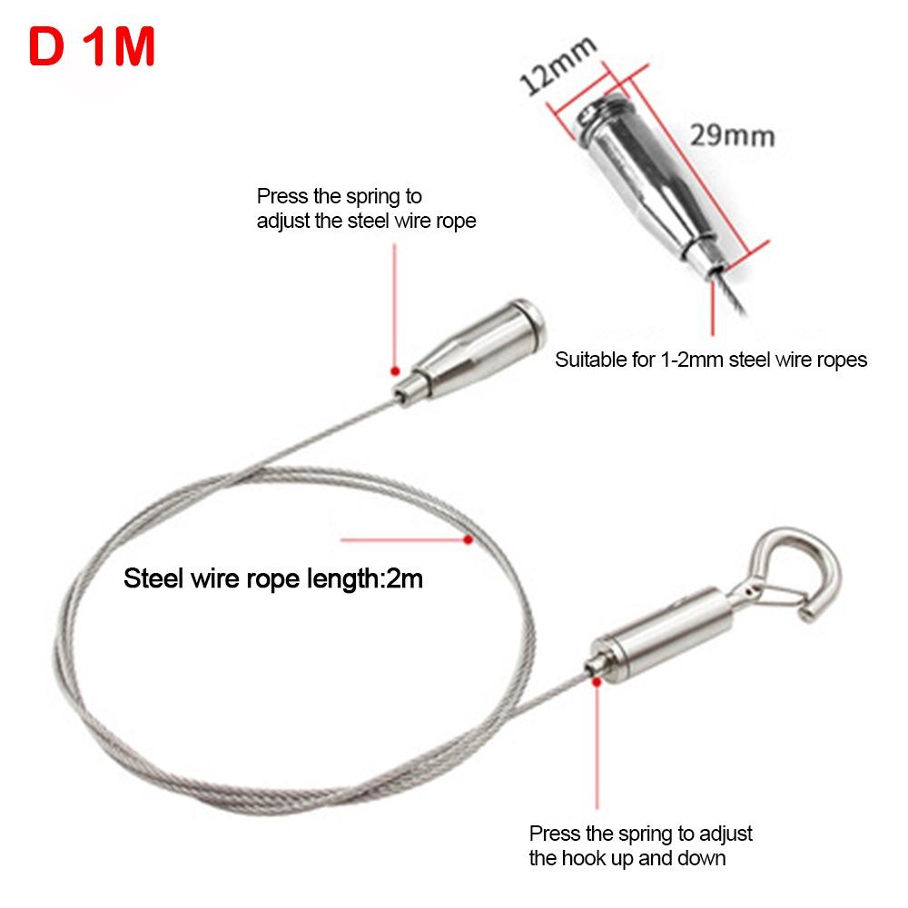 High Quality Stainless Steel Wire Rope Adjustable With Locking Retractable Fastening Lighting Hanging Wire
