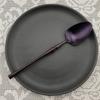 Purple Cutlery Stainless St Steel Matte Polishing Black Dinnerware Set Tableware Dinner Knife Fork Soup Kitchen Accessories