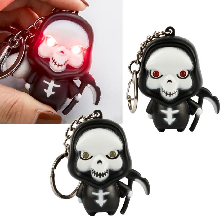 Portachiavi Fantasma LED Portachiavi di Halloween per Auto per Chiave Decorazione Portachiavi Acesso