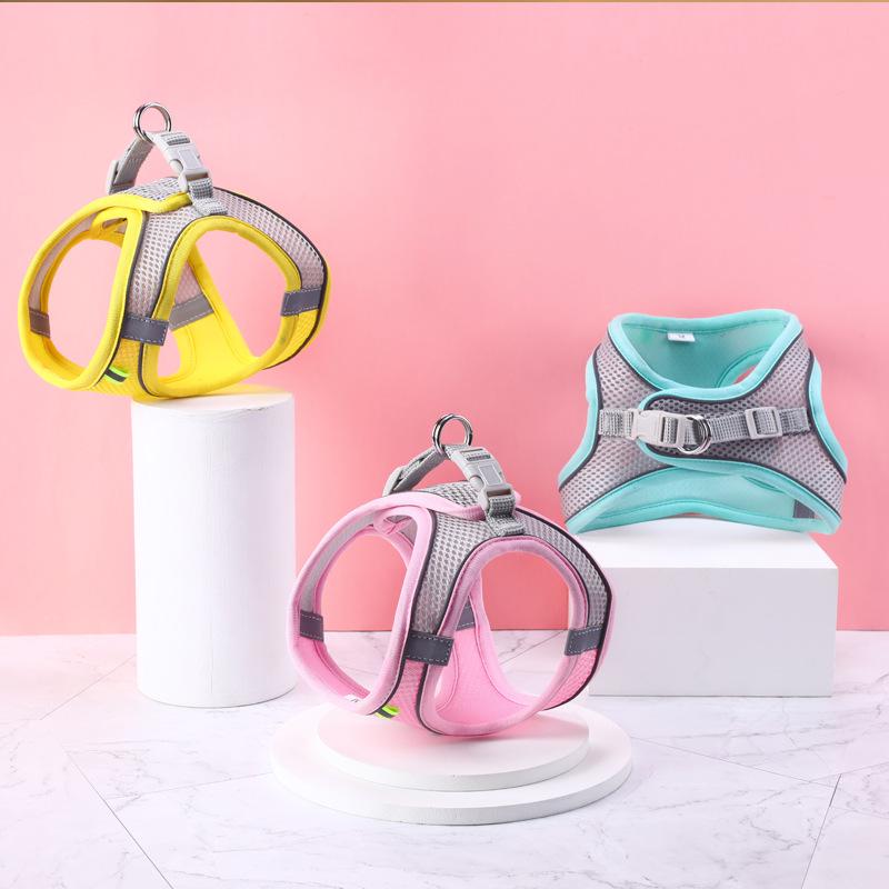 Reflective Breathable Anti-Escape Cat Harness & Leash Set for Small Pets