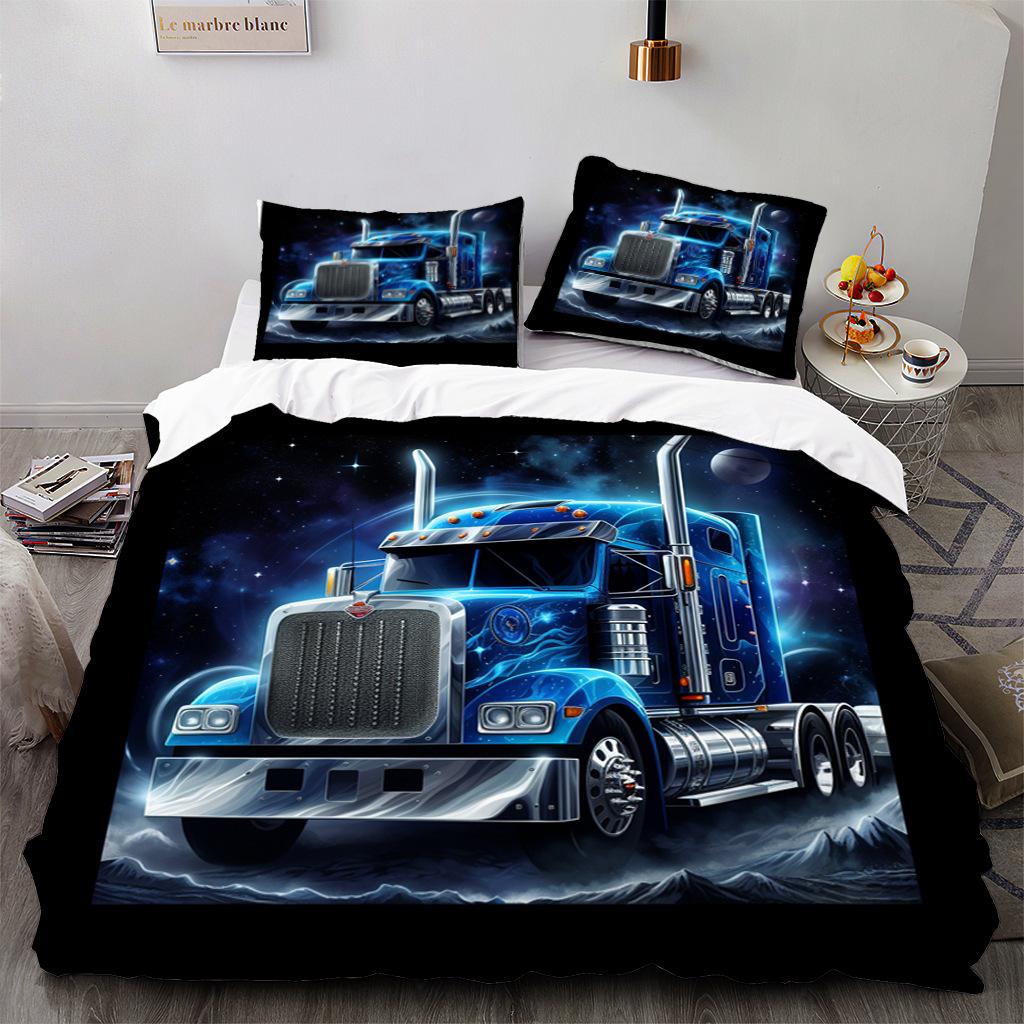 Transformers Sci-Fi Printed Bed Three-Piece Set, Bedding, Digital Printed Bedding