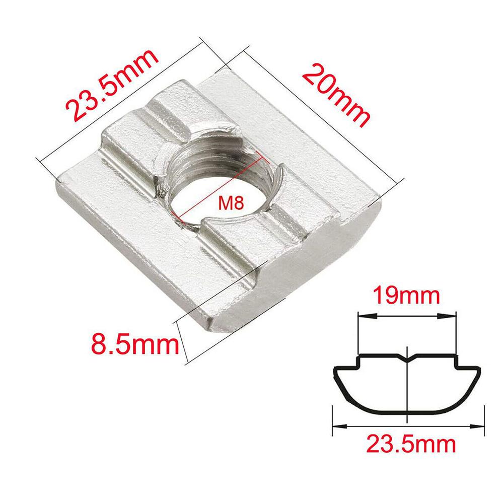 Solar Panel Module Clamp PV Aluminum Alloy Solar Middle Clamp Bracket Rail Fastening Rail Trapezoidal Roof Mount Kit
