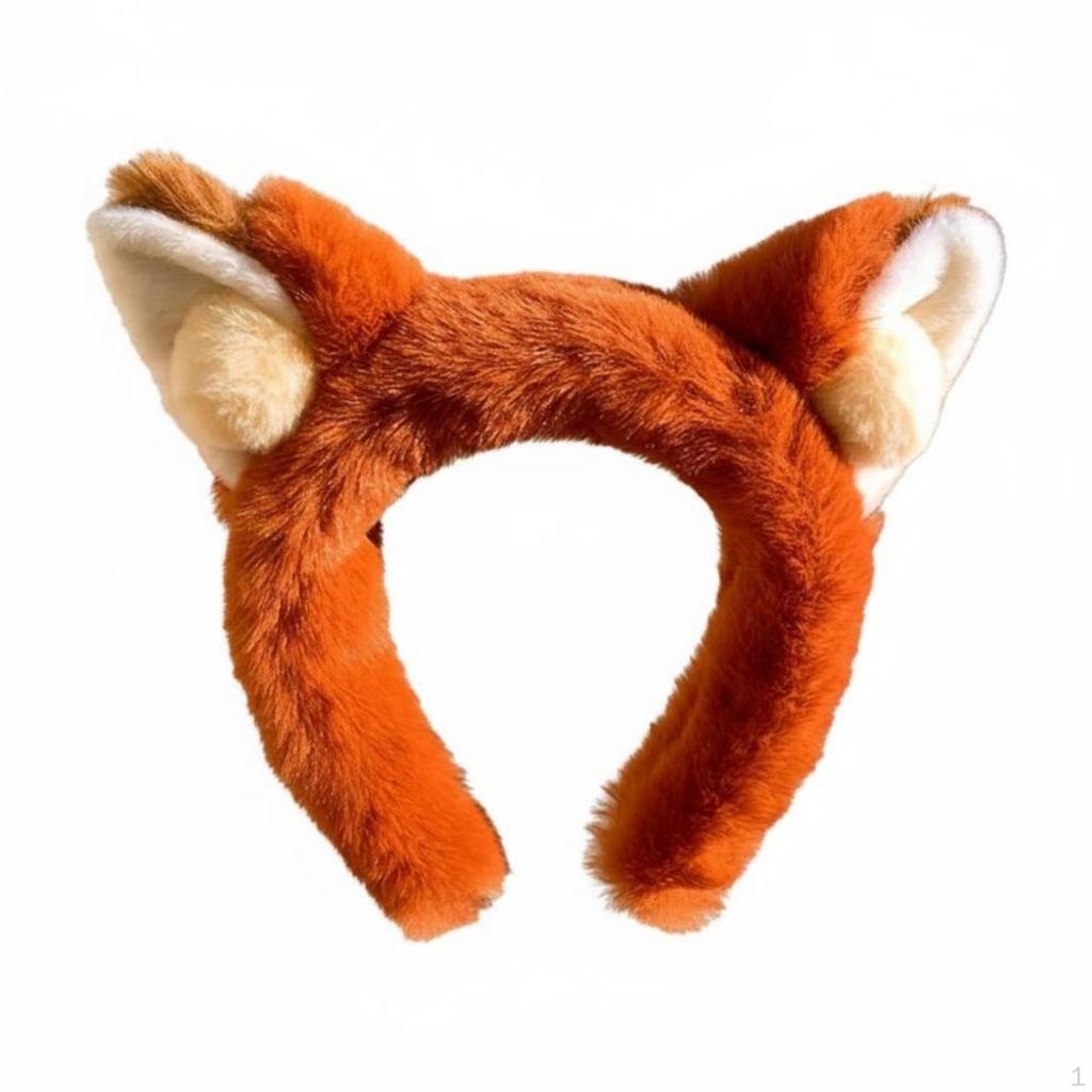 furry Ear Plush Headband, Cute Accessory for Women, Party