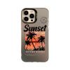 Coconut Forest Sunset Iphone16 Suitable for 15Promax Mobile Phone Case 12 Apple 13 Retro High End Sense Anti Fall Trend