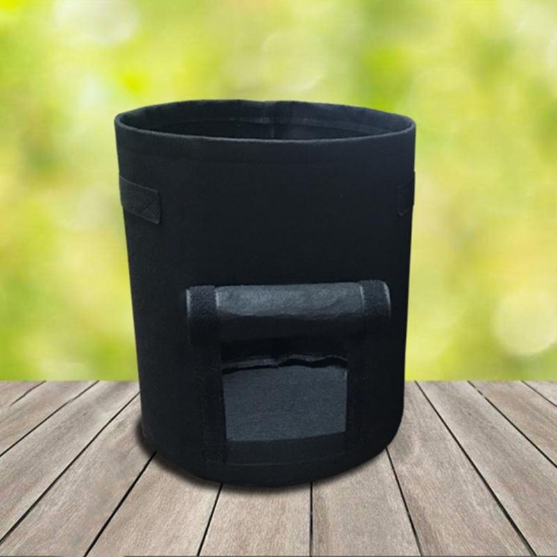 Visible Strawberry Sweet Potato Grow Bags Thickened Nonwoven Fabric Pots 4/7/10 Gallon Pot for Garden Planting Bags