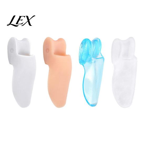 SEBS Silicone Foot Care 2PCS Gel Toe Separator, Hallux Valgus Correction And Overlapping Big Bunion Guard Corrector, Ultra-Thin Comfortable Separator