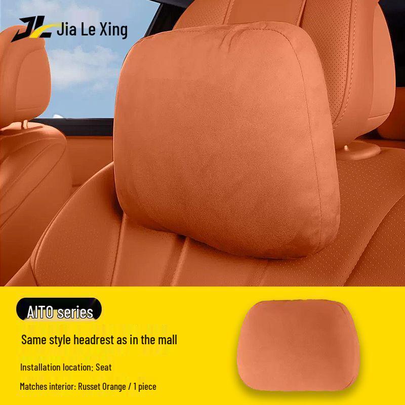 

Jialexing AITO M7 M8 M9 Car Headrest with Suede Plush Lumbar and Neck Support Headrest x1