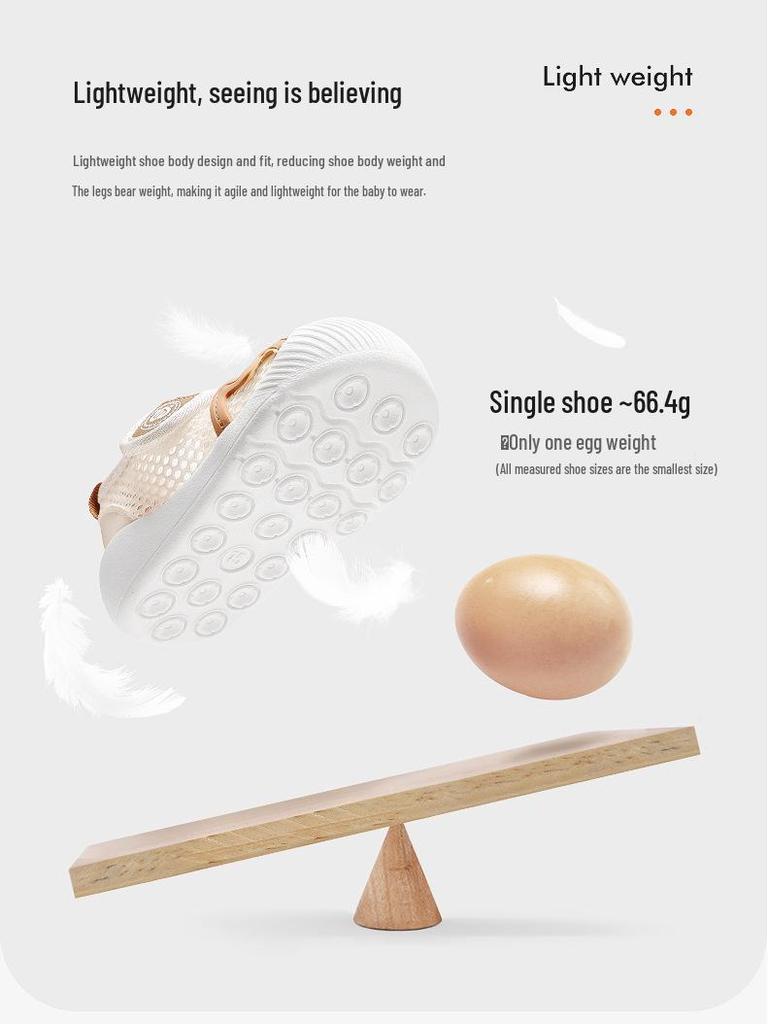 Breathable Summer Mesh Sandals for Toddler Boys, Soft Sole, Ages 1-3