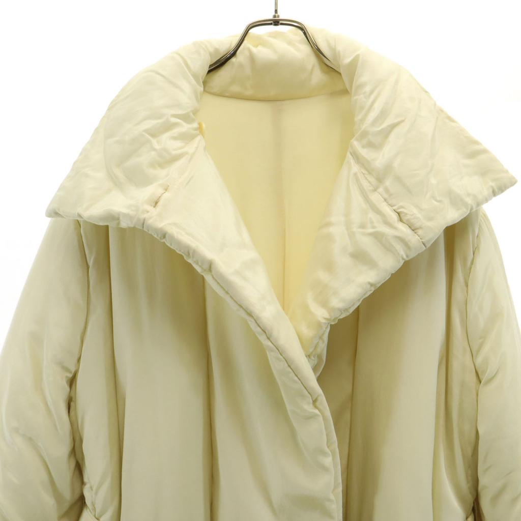 Lemaire Silk Blend Batting Coat 36 Ivory System Women Used