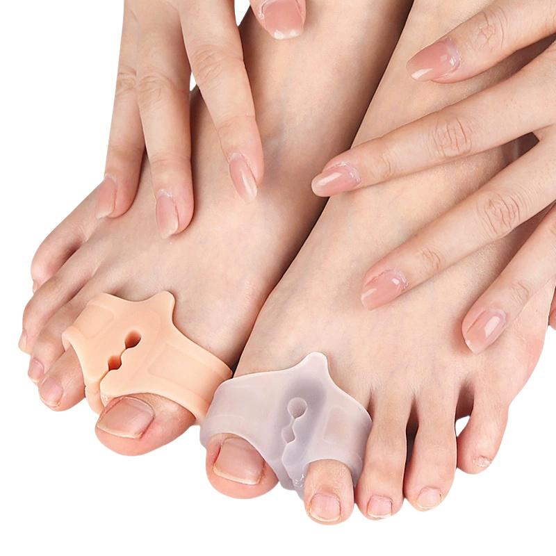 Toe Spreader Separatorfoot Care Tool Silicone Bunion Hallux Valgus Corrector Thumb Finger Correction Straightener 1Pc
