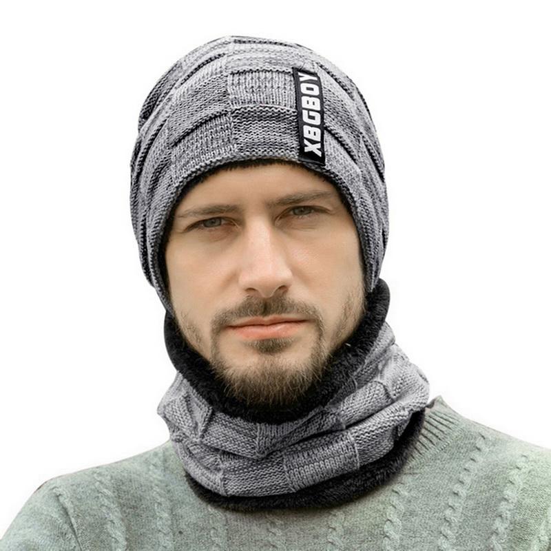 Buy Winter Beanie Hat Scarf Set Warm 