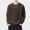Men S Loose Fit Crew Neck Long Sleeve Winter Knit Sweater