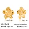 Titanium steel flower stud earrings niche earrings stainless steel non-fading earrings
