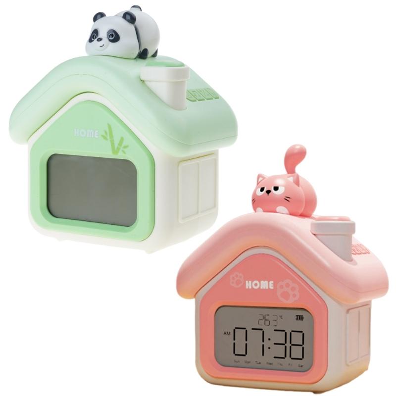 Intelligent Wake Up Device 3 Alarms Clock Adjustable Multifunction Gentle Backlight Display for Students Professional