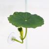 Plastic Frog Geckos Platform Simulated Lotus Leaves Rest/Hiding/Spawning Reptile Basking Area Suction Cup Fish Hiding Habitat