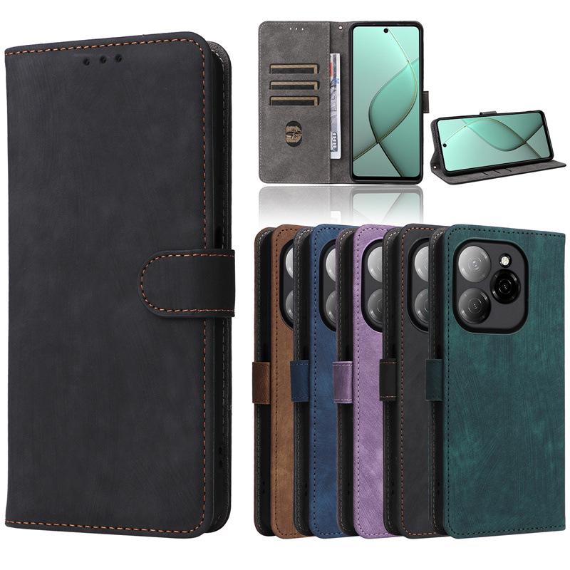 Tecno Spark 20 Pro 5G Leather Case with Card Slot & Stand