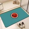 ANIME T-Taiko No Tatsujin Floor Mat Absorbent Floor Mat Non-Slip Entrance Rug for Bathrooms Restrooms and Toilets