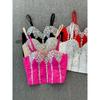 Fashion Style Sexy Sexy Exquisite Rhinestone Tube Top Vest Female 2024 Summer New Arrival Silm Slimming Short Top