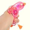 Transparent Glitter Duck Squeeze Toy Mini Lying Duck Anxiety Relief Sensory Toy