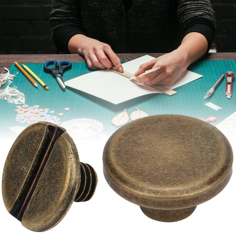 

20 шт. Латунные заклепки Винты для соединения бухгалтерской книги Заклепки для ремней для переплета блокнотов Бронза