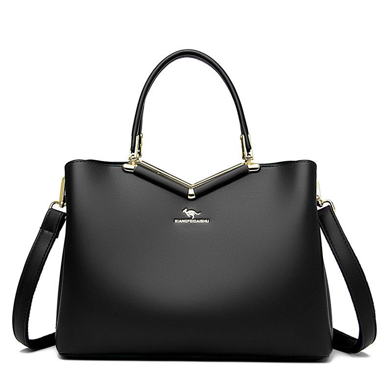 

Универсальная женская сумка Four Seasons, однотонная, ретро, женская сумка через плечо, расширяемая, повседневная, простая сумка через плечо