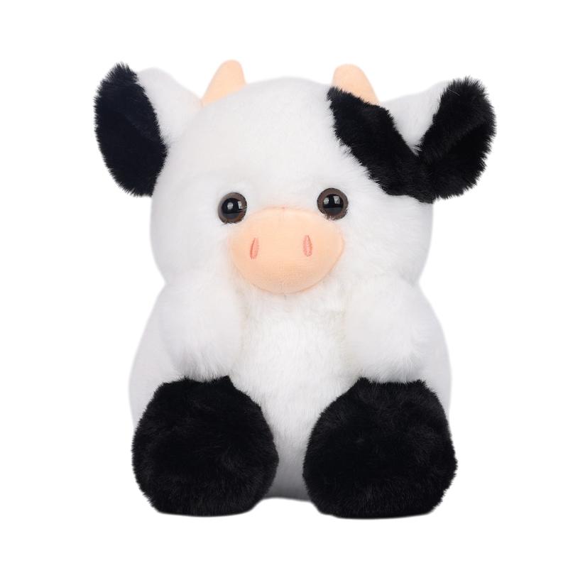 7 Inc Soft Pink Cow Plush Toy Cute Cartoon Strawberry Cow Calf Doll Children'S Toys Brithday Gift