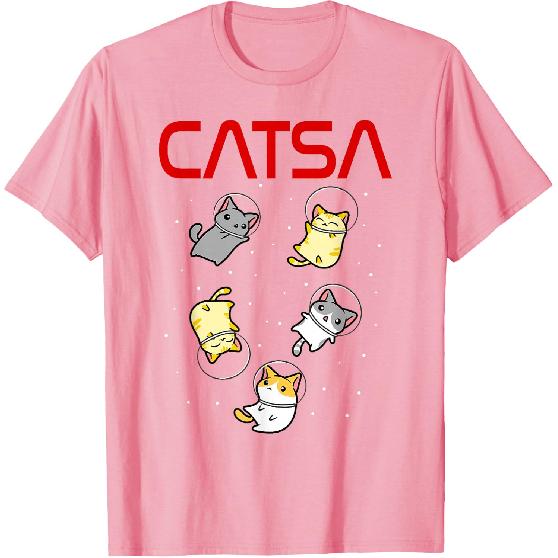 Funny Space Astronaut Cat Gifts Men Cats Space T-Shirt