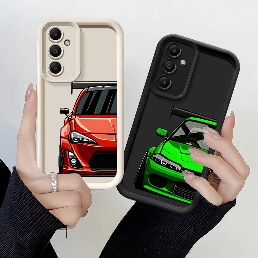 Japan JDM Sports Cars Soft Cover Phone Case for Samsung Galaxy A15 A13 A50 A05 A20 A12 A06 A03s A04e A05s A11 A16