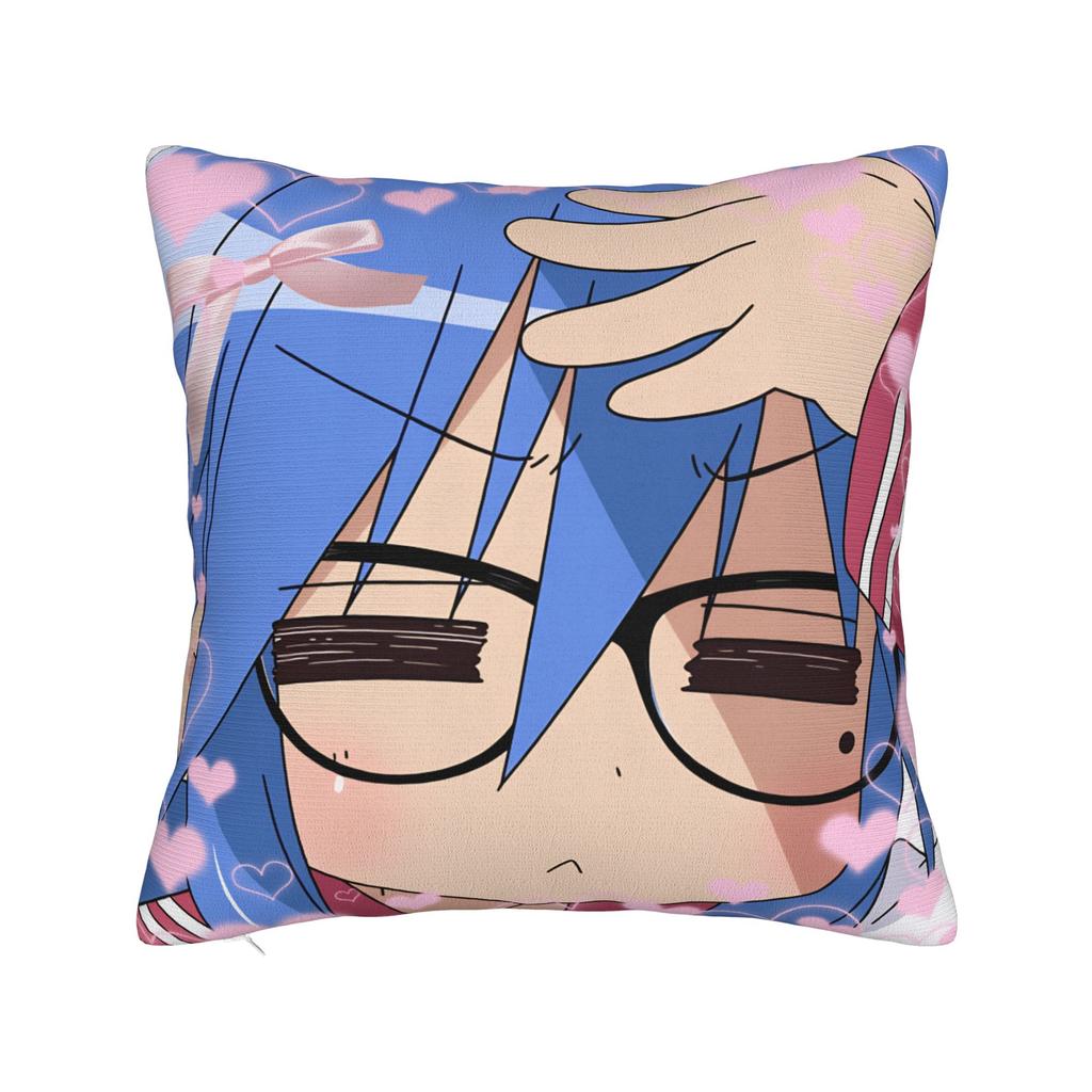 Konata Izumi L-Lucky S-Star Pillowcases Novelty Pillow Case For Living Room Chair Square Pillow Cover
