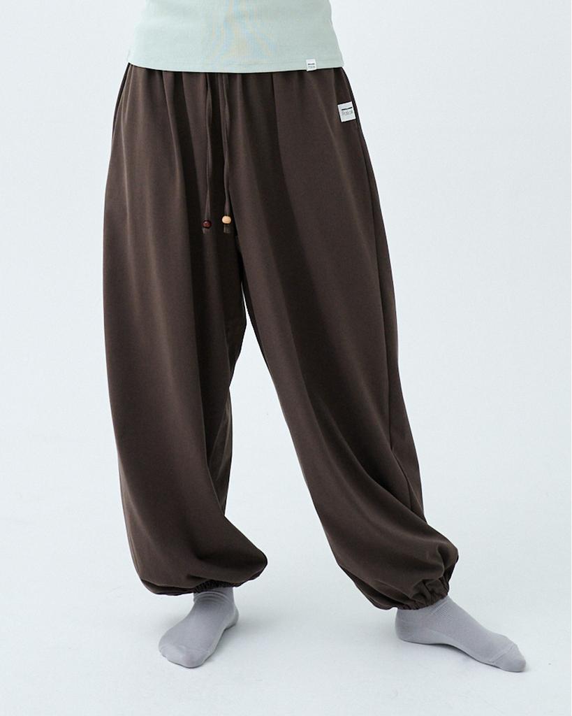 Pallag Wooden Beaded Harem Pants (Brown)