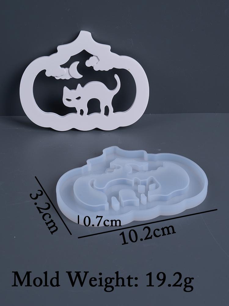 

Полый Атмосферный Светильник Украшение Силиконовая Форма DIY Хэллоуин Тыква Гипсовые Формы Смола Гипс Подарочная Коробка для Хранения Ремесло Изготовление