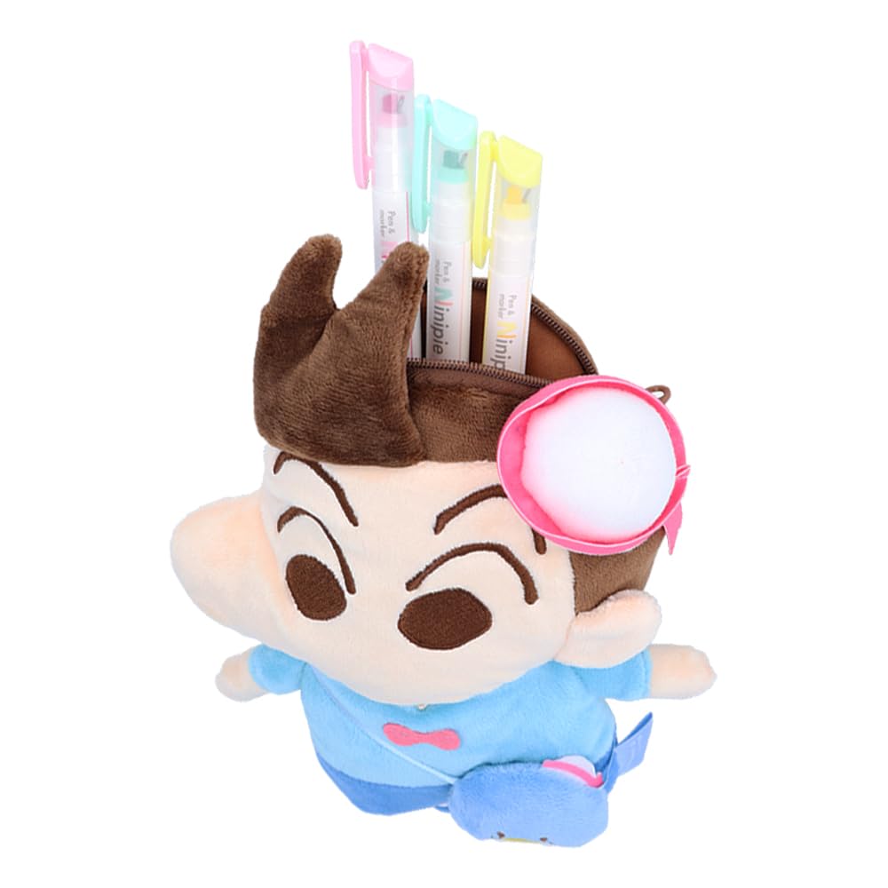 Sunstar Stationery Sanrio Pen Case Plush Toy Crayon x Sanrio x Tuxedo Sam S1426885 Shin-chan Kazama-kun