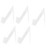 5 Pcs Acrylic Book Nail Art Display Holder Transparent Multifunctional Book Display Easel Holder for