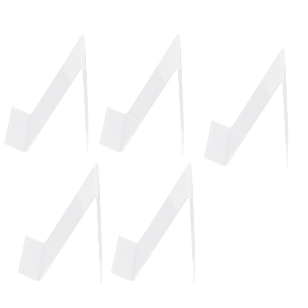 5 Pcs Acrylic Book Nail Art Display Holder Transparent Multifunctional Book Display Easel Holder for