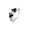 Yintai Fei Retro Thai Silver Mountain Pattern Armor Ring for Boys - Trendy and Versatile Fashion Finger Ring