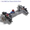 Technologisches Allrad-RC-Auto-Chassis Bausteine Teile Verfügbar Mit Fernbedienung Motor Puzzle Spielzeug MOC Steine