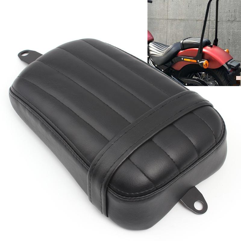 Motorcycle Rear Passenger Seat Pillion For Harley Davidson Softail Slim FLSL Street Bob FXBB 2018 PU Leather