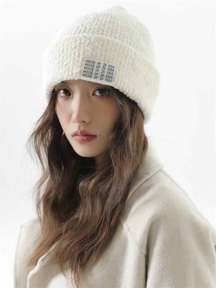 

Шляпа осень и зима свободная шерстяная шапка большой обхват головы вязаная шапка мужчины и женщины теплая защита ушей показать лицо маленькая холодная шапка Adult Elastic