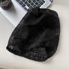Women's Japanese Style Slouchy Hat Spring and Summer Hollow Large Head Circumference Head-Slimming Thin Beanie Breathable Head-Wrapping Hat