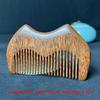 Wood Comb Head Meridian Natural Wood Long Handle-Comb Multifunction Insert Teeth Massage Combs