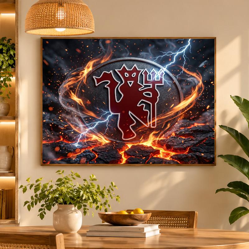 5D Diamond Painting Manchester United DIY Full Drill Diamond Art Kit Home Decoration