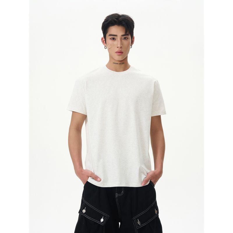 Kisko American Vintage Multi-Color Basic Cool Feeling Boxy Short Sleeve T-shirt Men's and Women's Summer Loose Casual T-shirt Couple