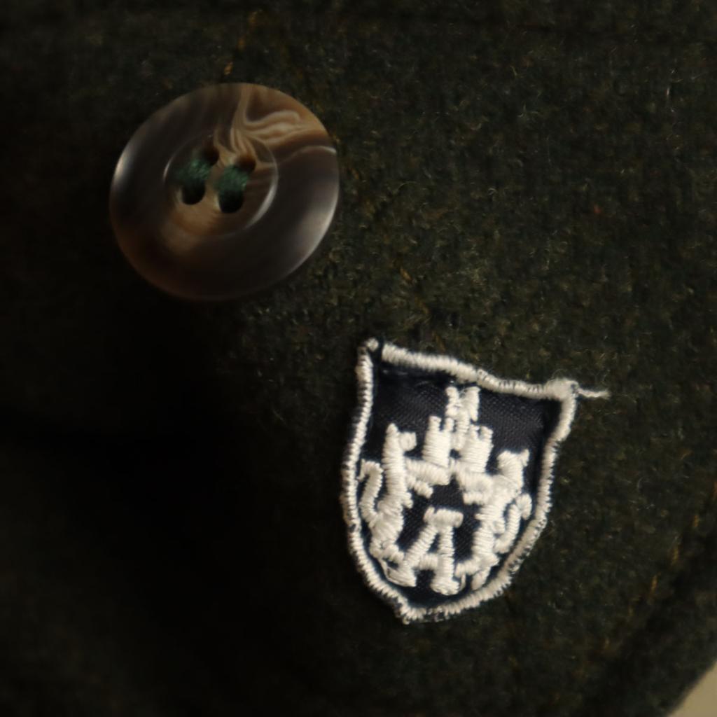 AQUARAMA made in Italy pea coat 52 khaki P coat Men's Used