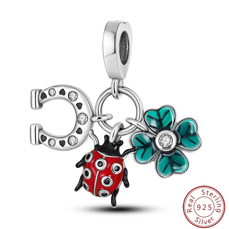 Red Copper Pomegranate Lipstick Apple Ladybug Playing Cards Charms Beads 3Mm Diy Fine Jewelry