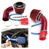 76mm Universal Car Cold Air Intake Kit with High Flow Cone Air Filter 3inch Aluminum Air Intake Pipe Automobile Rubber Hose Kit