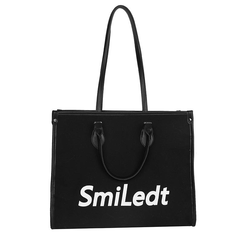 Women's High-End 2024 Large Canvas Tote: Fashionable Handbag & Shoulder Crossbody