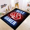 Neon Colorful Gaming Themed Area Rug with Game Controller Design Stylish Fun and Practical Decorative Carpet for Gamer Room