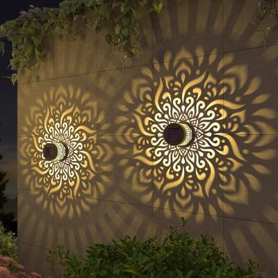 Solar Outdoor Wall Light, Waterproof Spotlight Sensing Courtyard Light