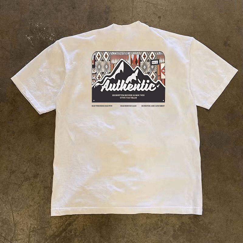 

Order Tail Goods ~ Label Cutting Withdrawal Export American Fashion Brand Pure Cotton Short Sleeve T-Shirt Men and Women Loose All-Matching Top White XL