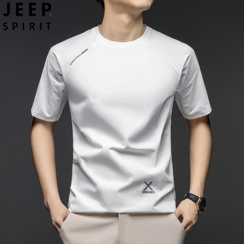 

JEEP SPIRIT Men s Casual Round Neck Short Sleeve T-Shirt XL